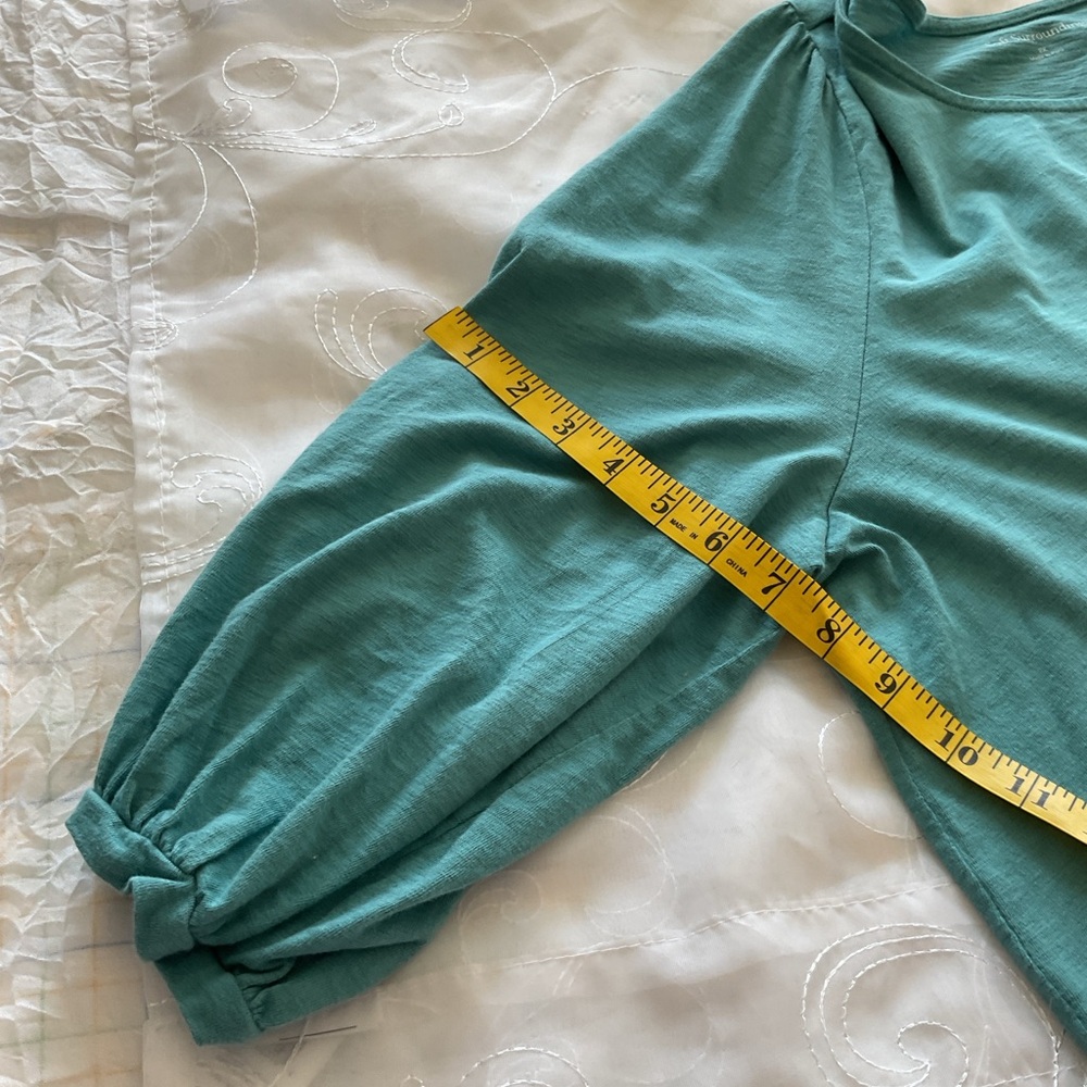 Soft Surroundings Teal 2X 3/4 Sleeve Womens Top - Picture 11 of 12
